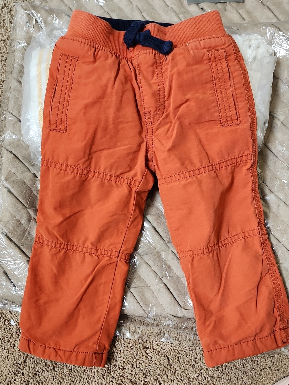 18-24 Months Gymboree Orange Fleece-lined Casual Pull-on Pants